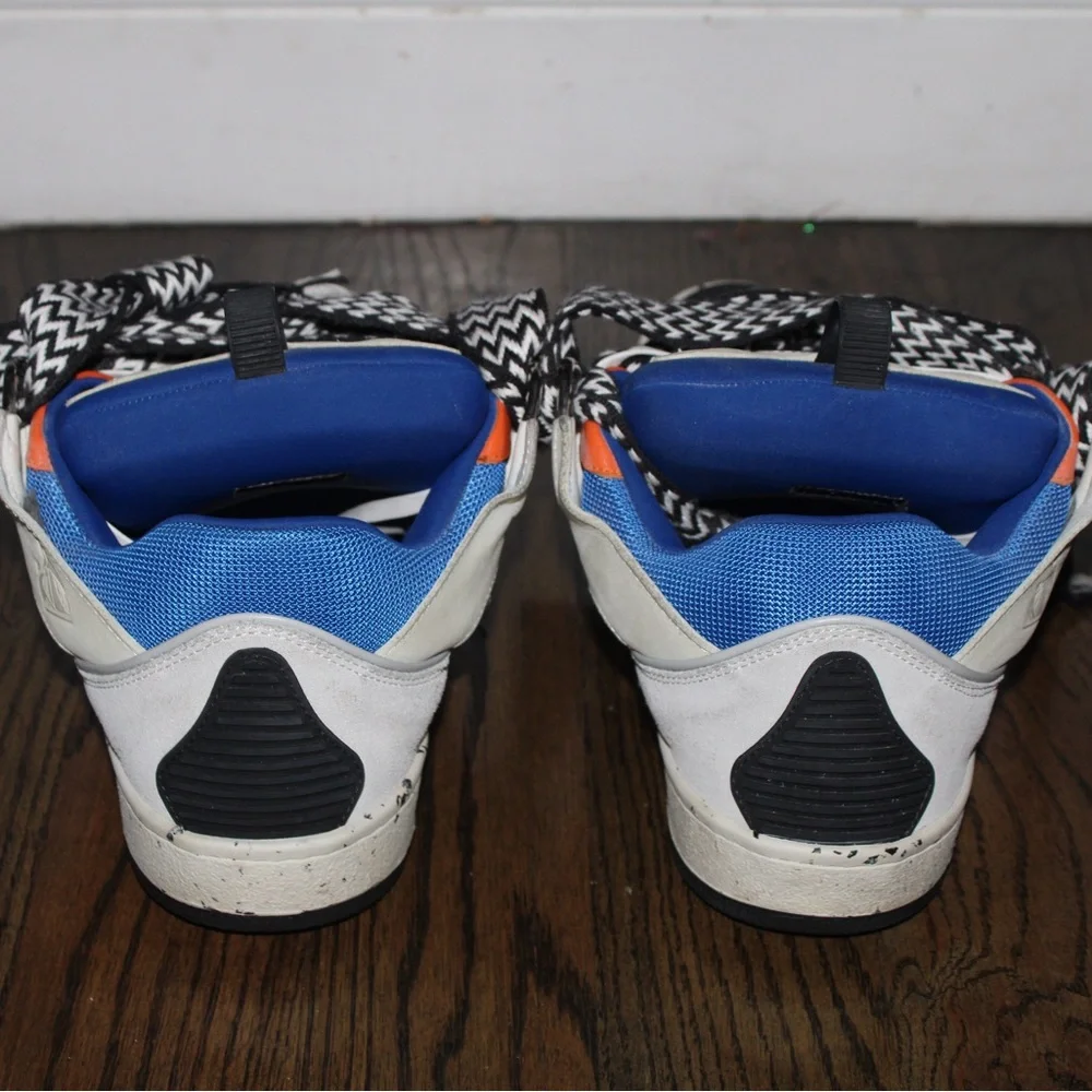 Lanvin Curb Sneakers 'White Blue Orange' - Picture 5 of 5